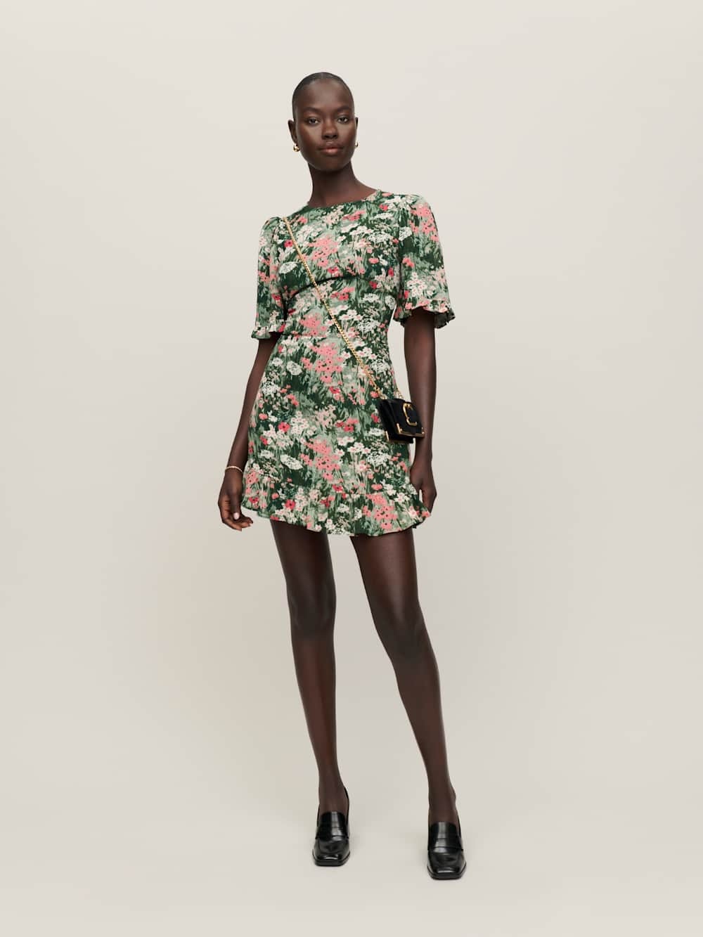 Reformation Alaina Dress Bohemia Print Floral Mini Size 4